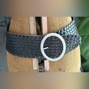 Jessica Simpson Black and Silver Belt